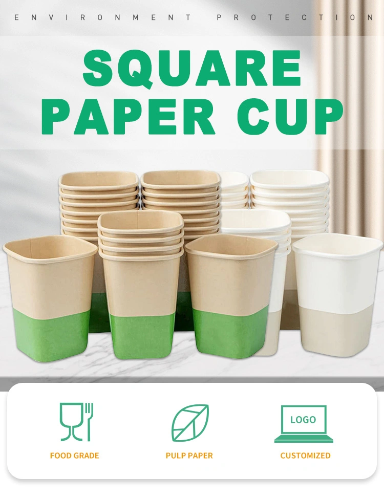 Disposable Customized Compostable 12 Oz Single Wall Paper Cups