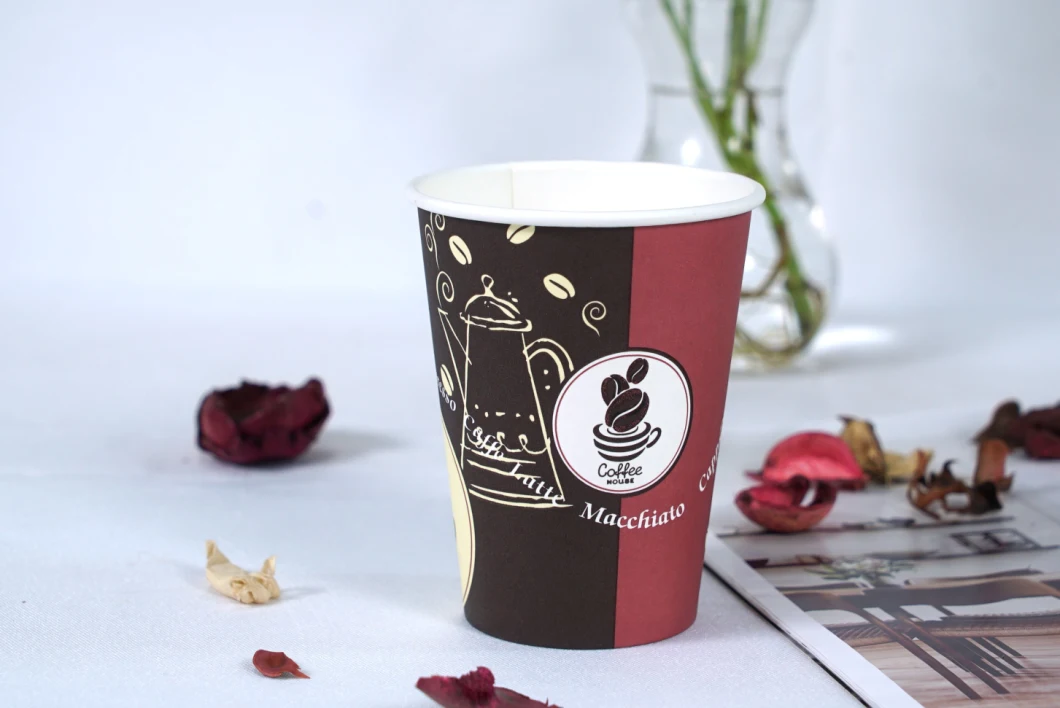 Eco Compostable Biodegradable PLA Coffee Disposable Single Wall Paper Cup
