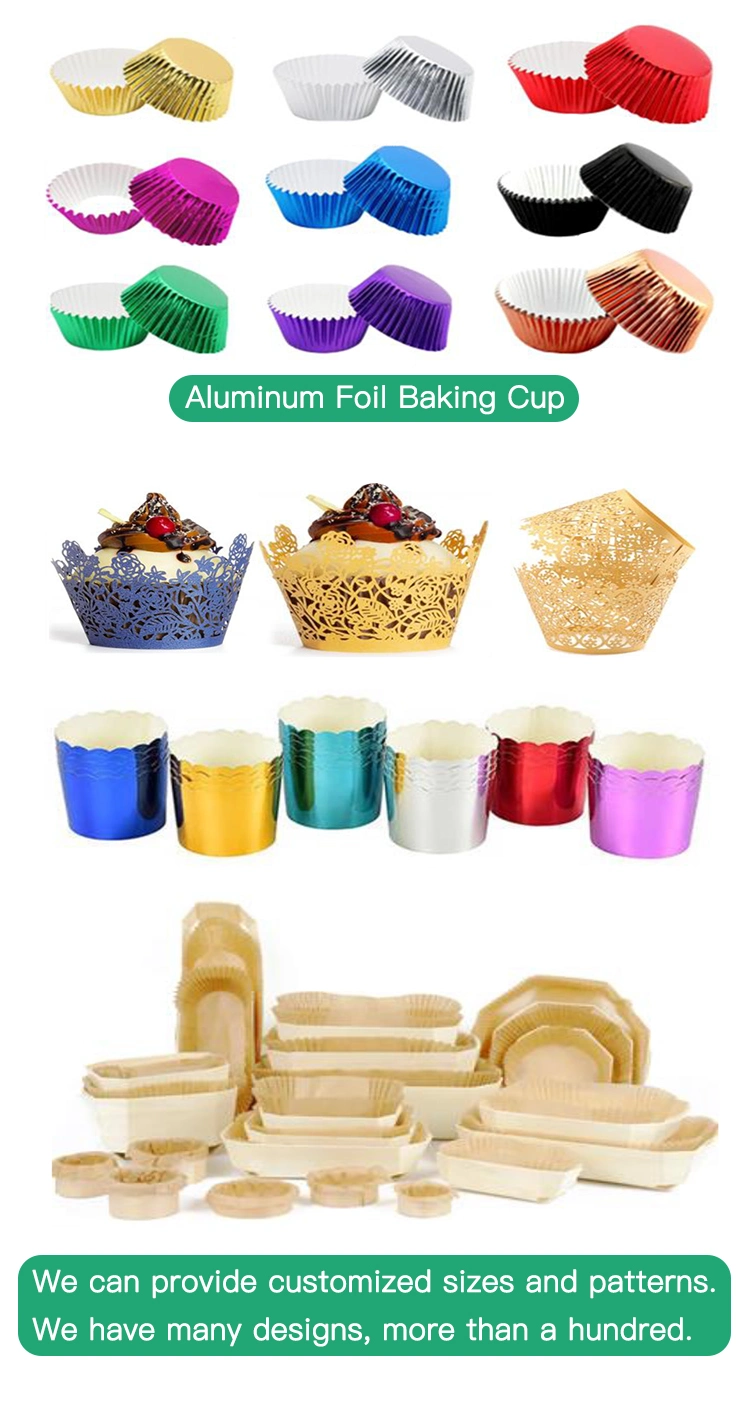 Multiple Colors Aluminum Foil Paper Grease Proof Baking Muffin Cupcake Liner Cups