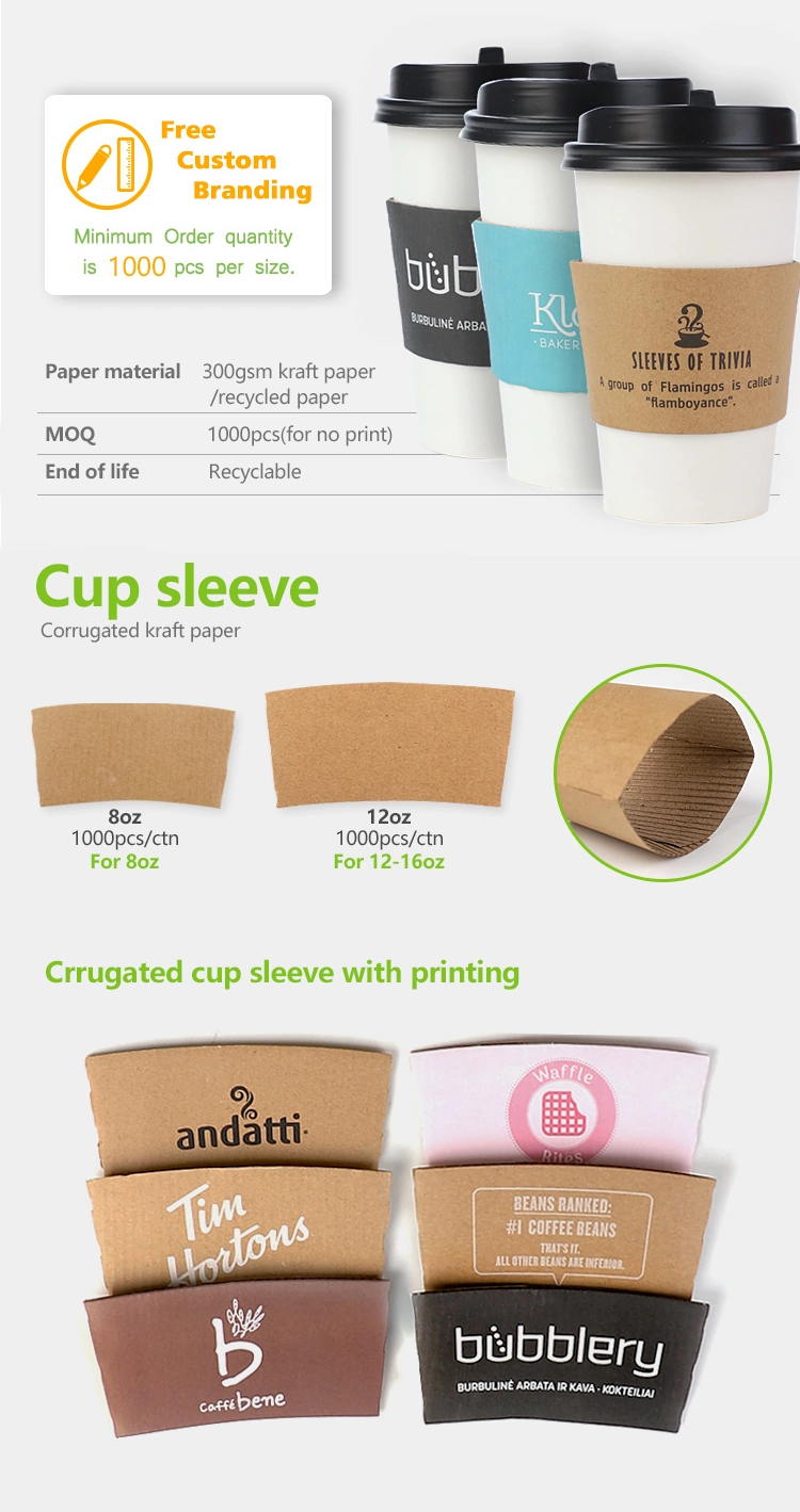 Disposable New Style Compostable Foam Paper Cup Double Wall Matching with PP Lids