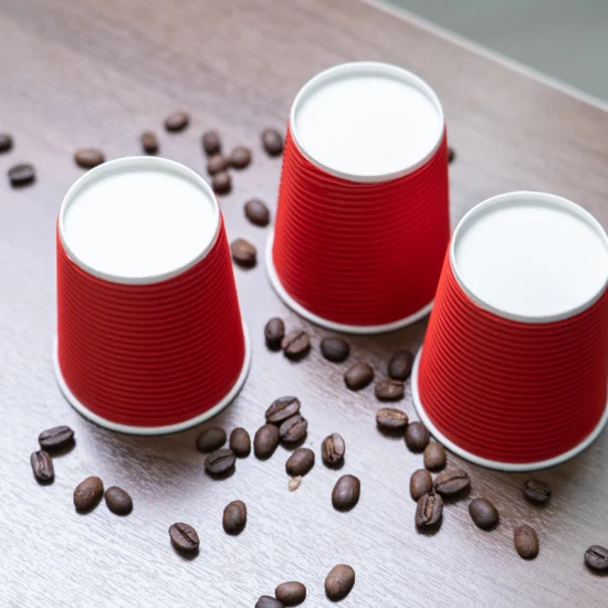 Bicchieri di carta da caffè usa e getta personalizzati biodegradabili in PLA da 8 once/12 once/16 once/20 once/24 once per bevande calde, caffè caldo, bevande calde con coperchi