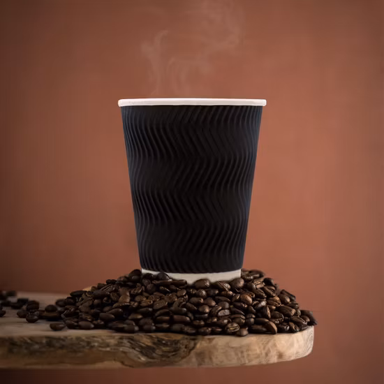 Bicchieri di carta PLA personalizzati all'ingrosso in Cina, bicchieri di carta isolanti compostabili in pelle bovina