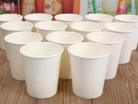 Bicchiere di carta per gelato allo yogurt usa e getta ecologico di vendita calda con coperchio