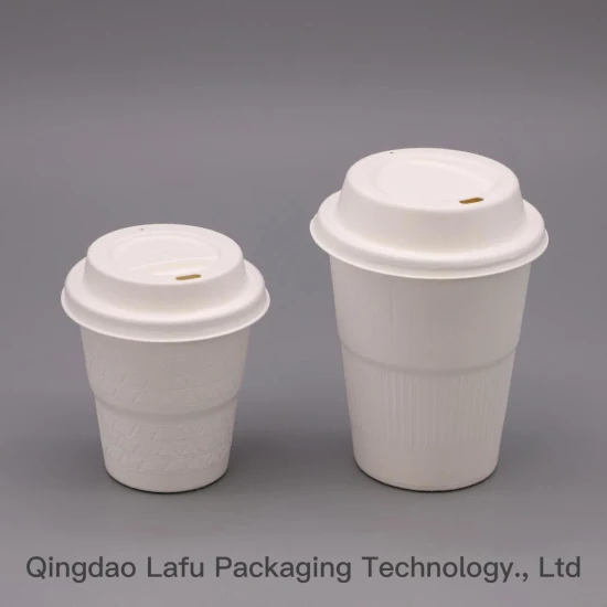 Coperchio per tazza in bagassa, 100% ecologico, biodegradabile, usa e getta
