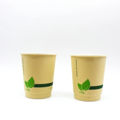 Bicchiere di carta termico, compostabile e biodegradabile da 16 once con stampa personalizzata